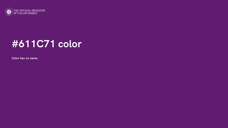 #611C71 color image