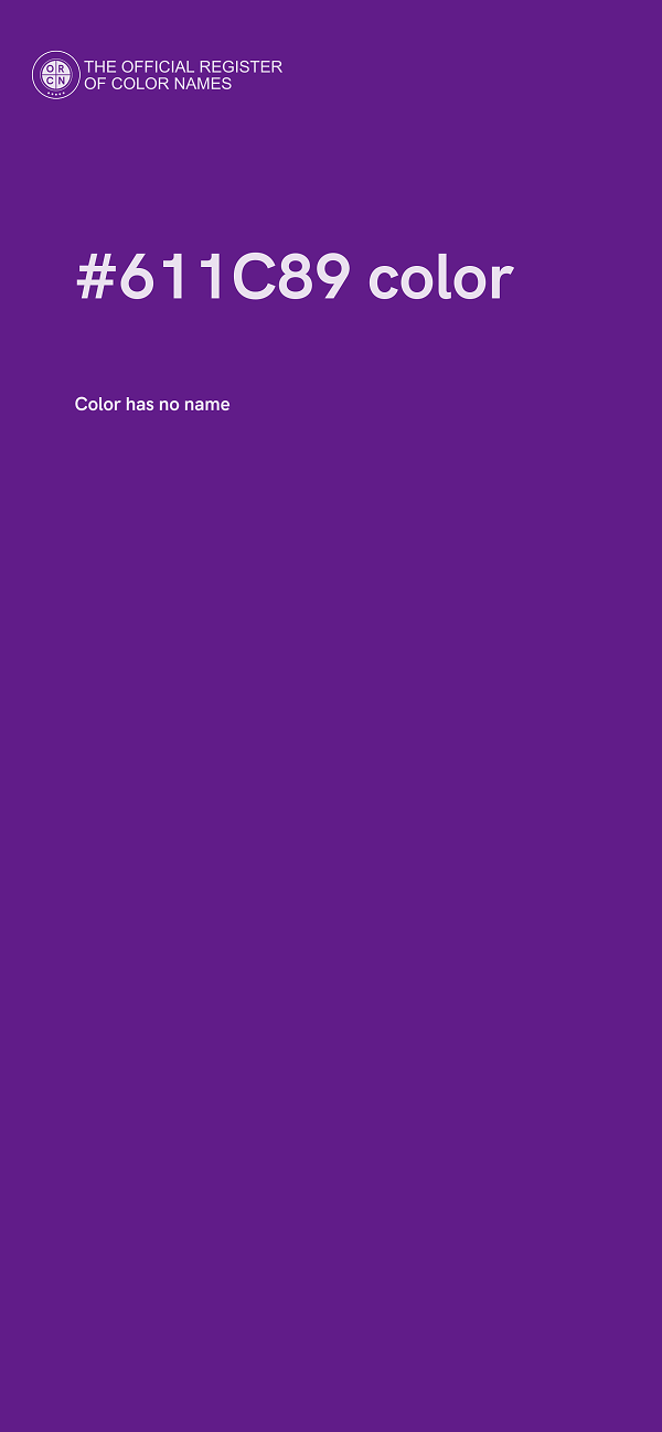#611C89 color image