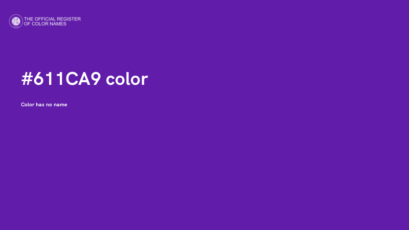 #611CA9 color image