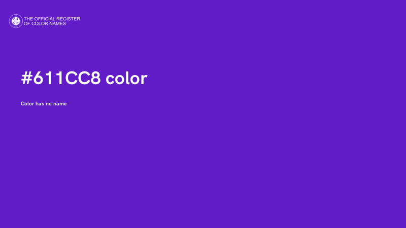 #611CC8 color image