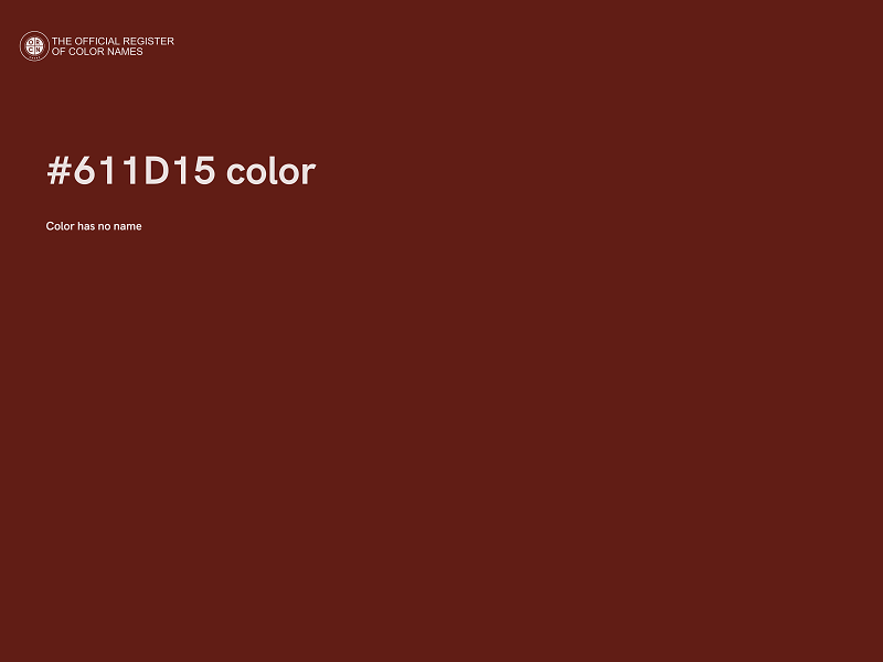 #611D15 color image