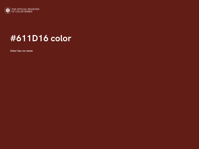 #611D16 color image