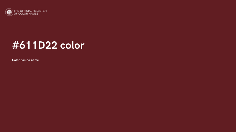 #611D22 color image