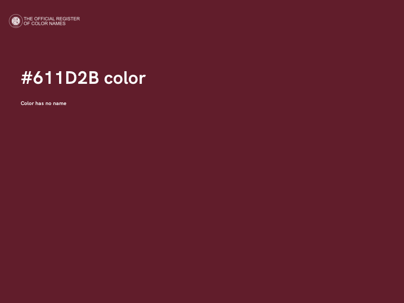 #611D2B color image