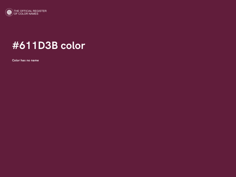 #611D3B color image