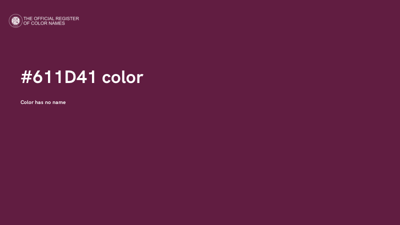 #611D41 color image