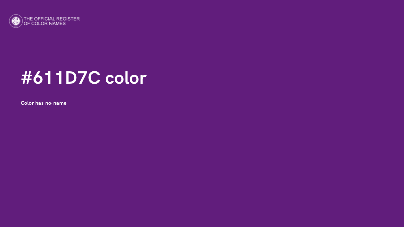 #611D7C color image