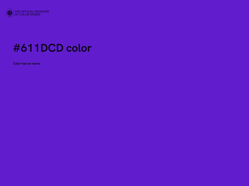 #611DCD color image