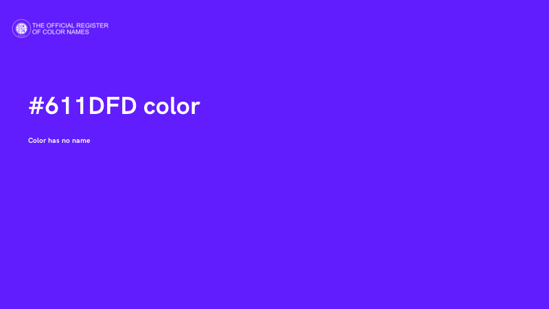 #611DFD color image