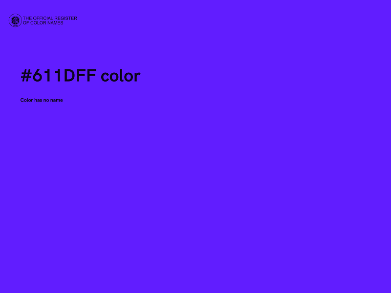 #611DFF color image