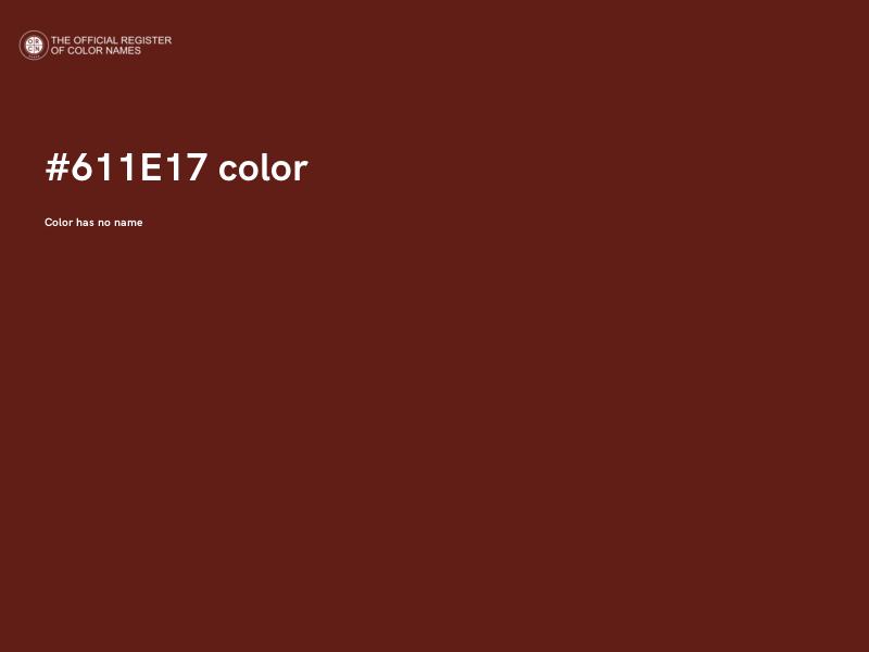 #611E17 color image