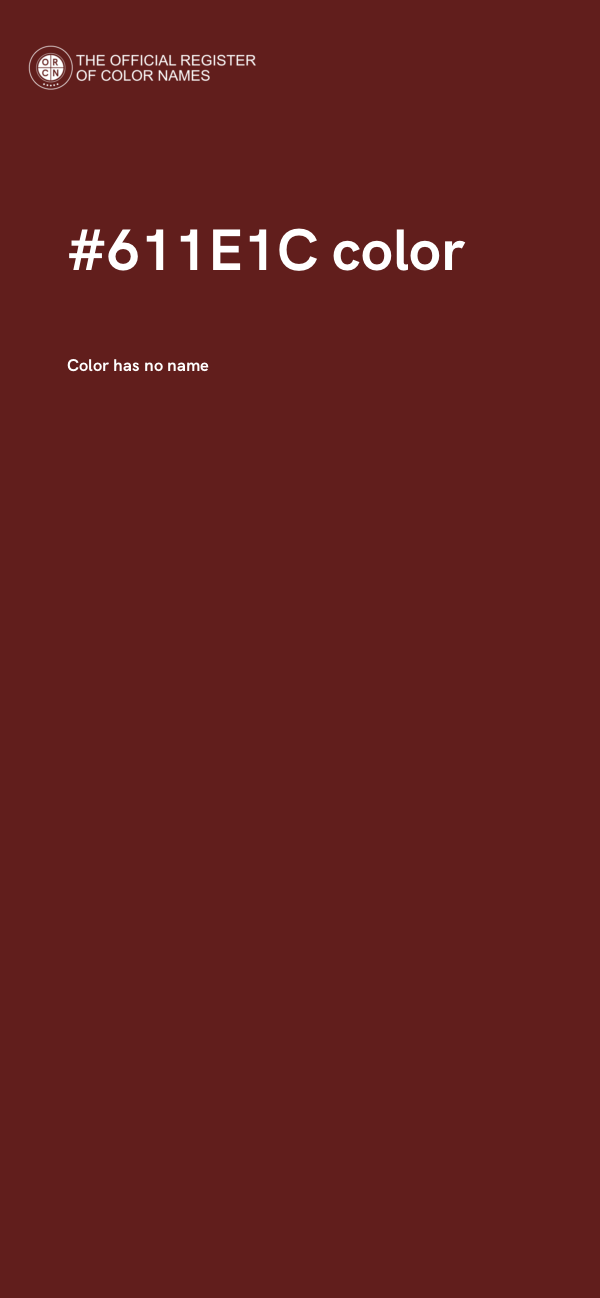 #611E1C color image