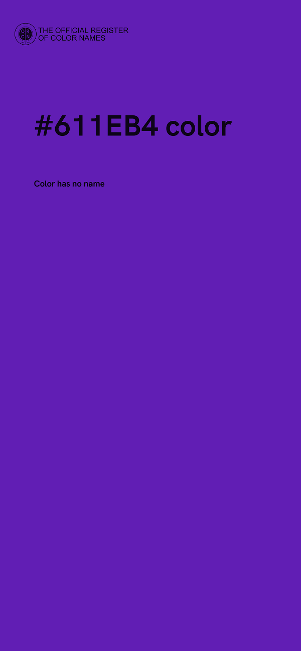 #611EB4 color image