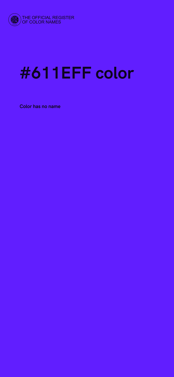 #611EFF color image