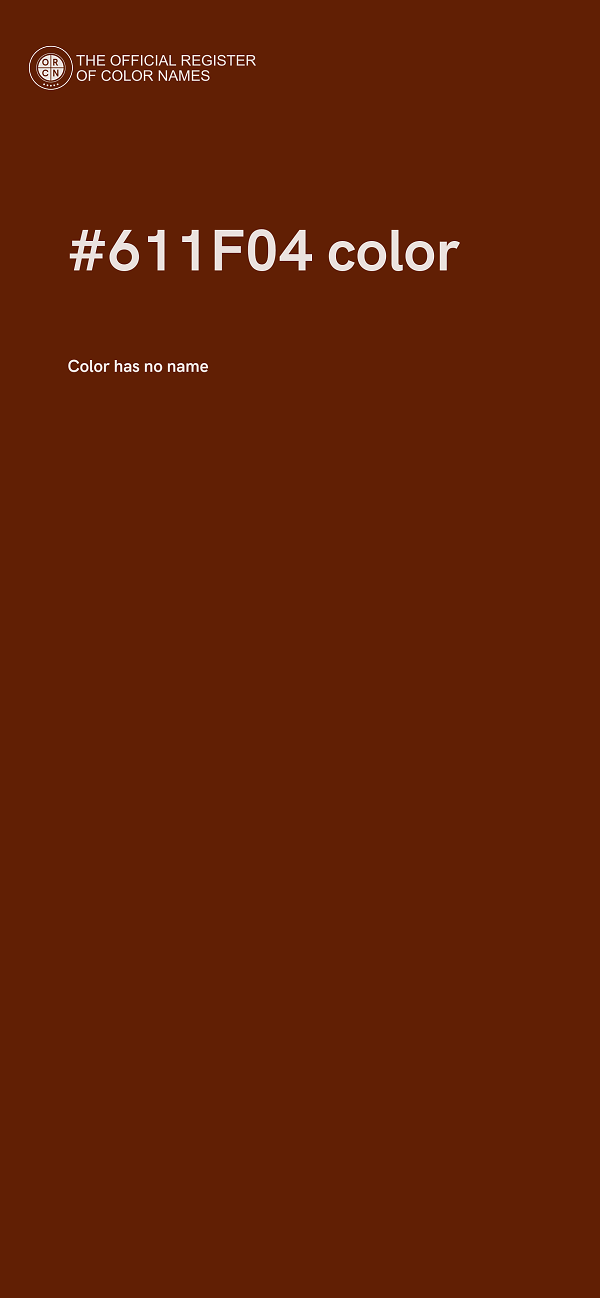 #611F04 color image