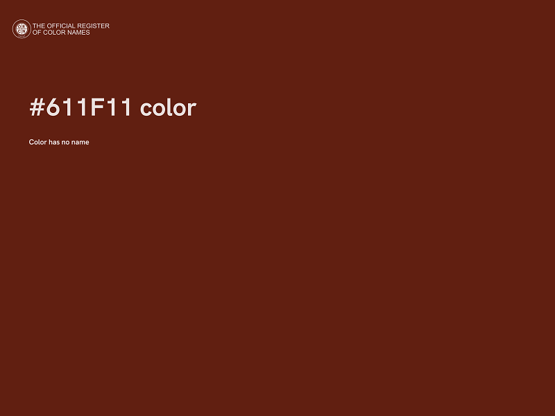 #611F11 color image