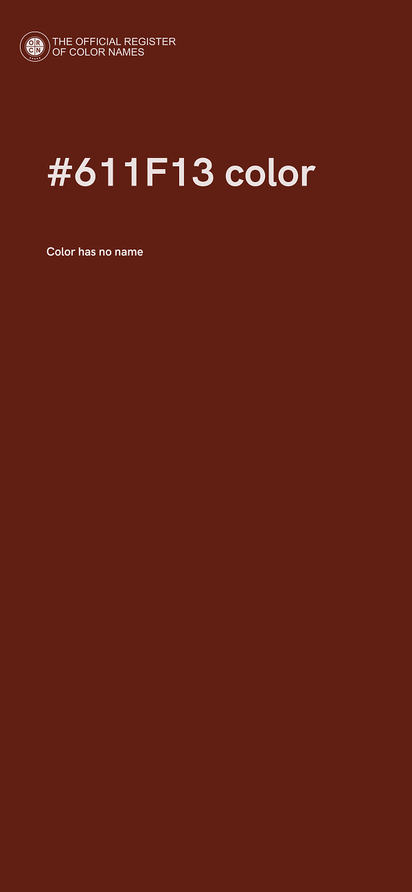 #611F13 color image