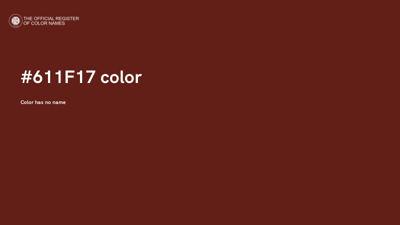 #611F17 color image