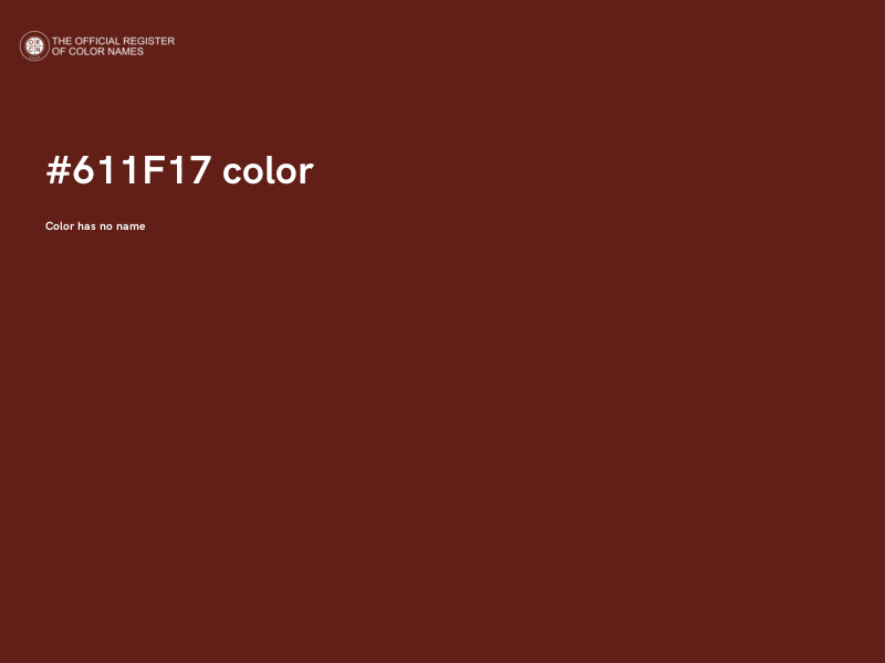 #611F17 color image