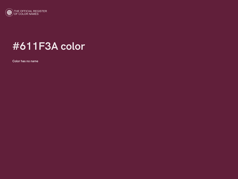 #611F3A color image