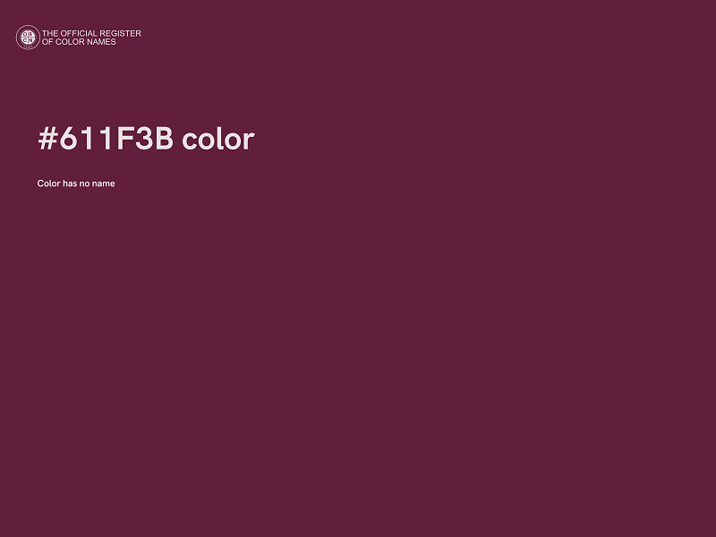 #611F3B color image