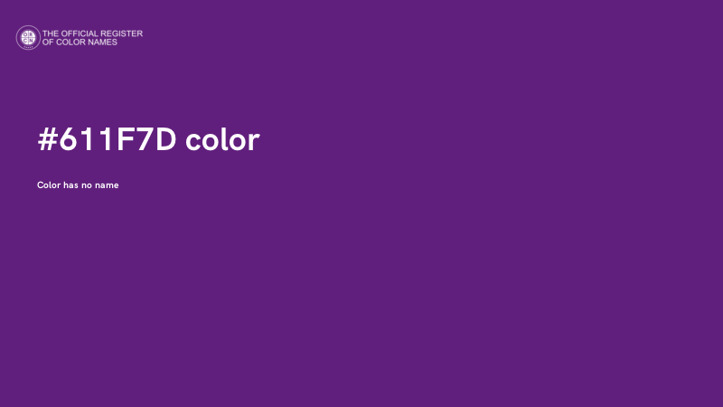 #611F7D color image
