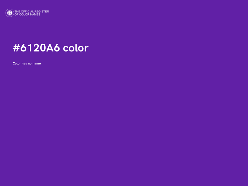 #6120A6 color image