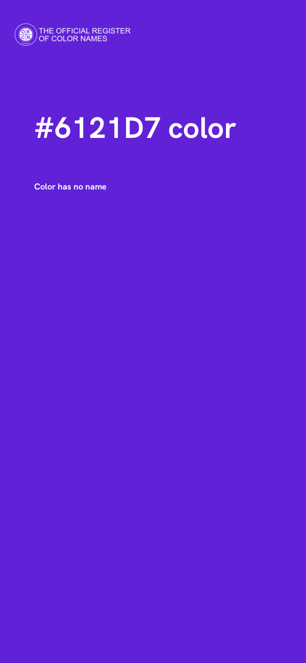 #6121D7 color image