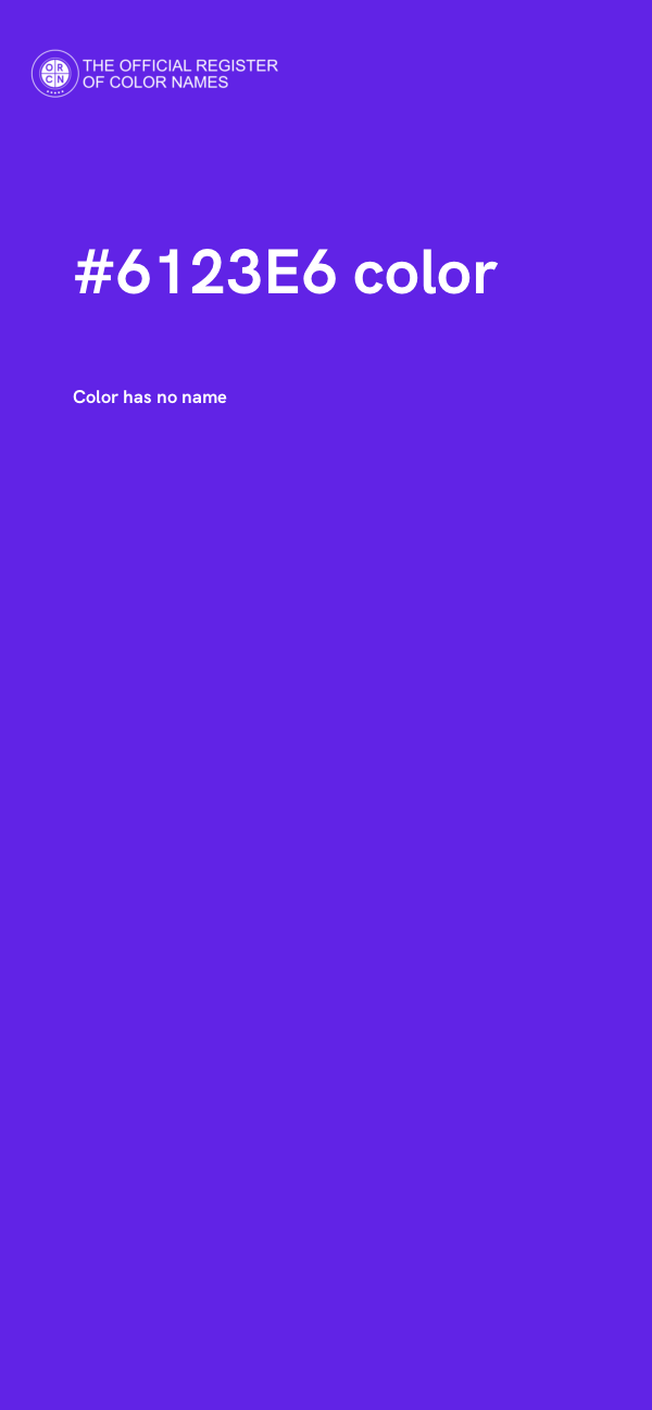 #6123E6 color image