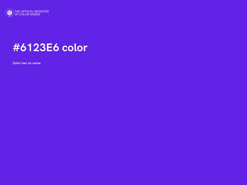 #6123E6 color image