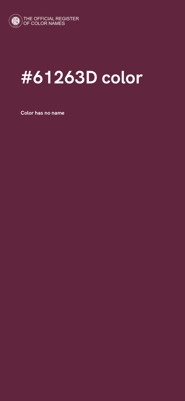 #61263D color image