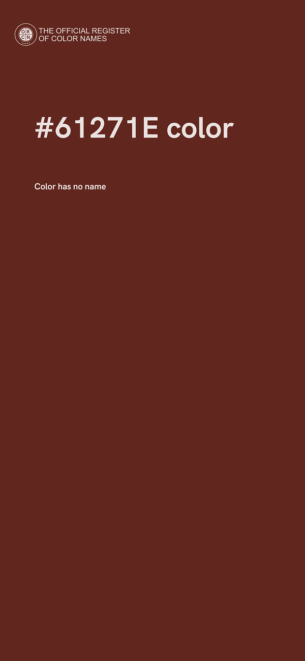 #61271E color image
