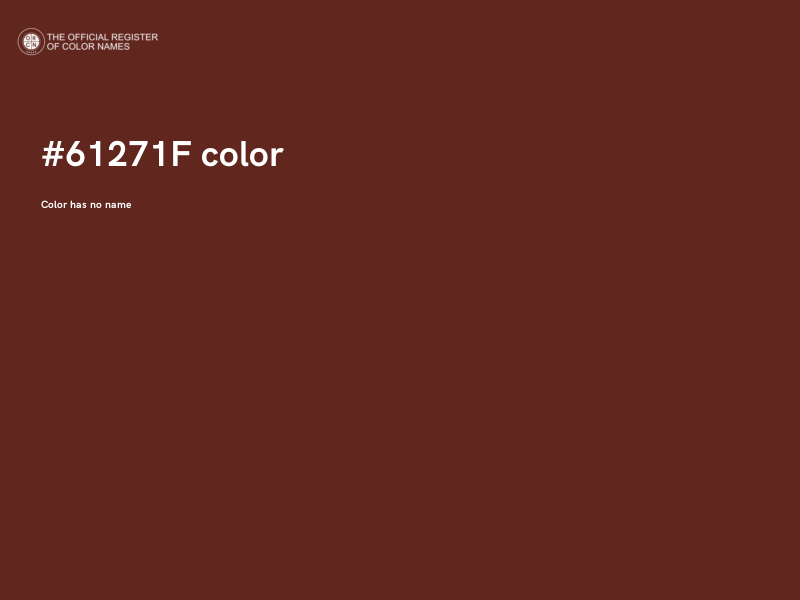 #61271F color image