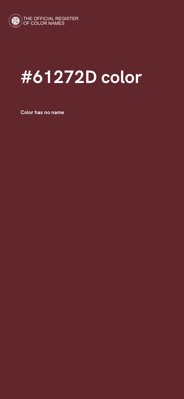 #61272D color image