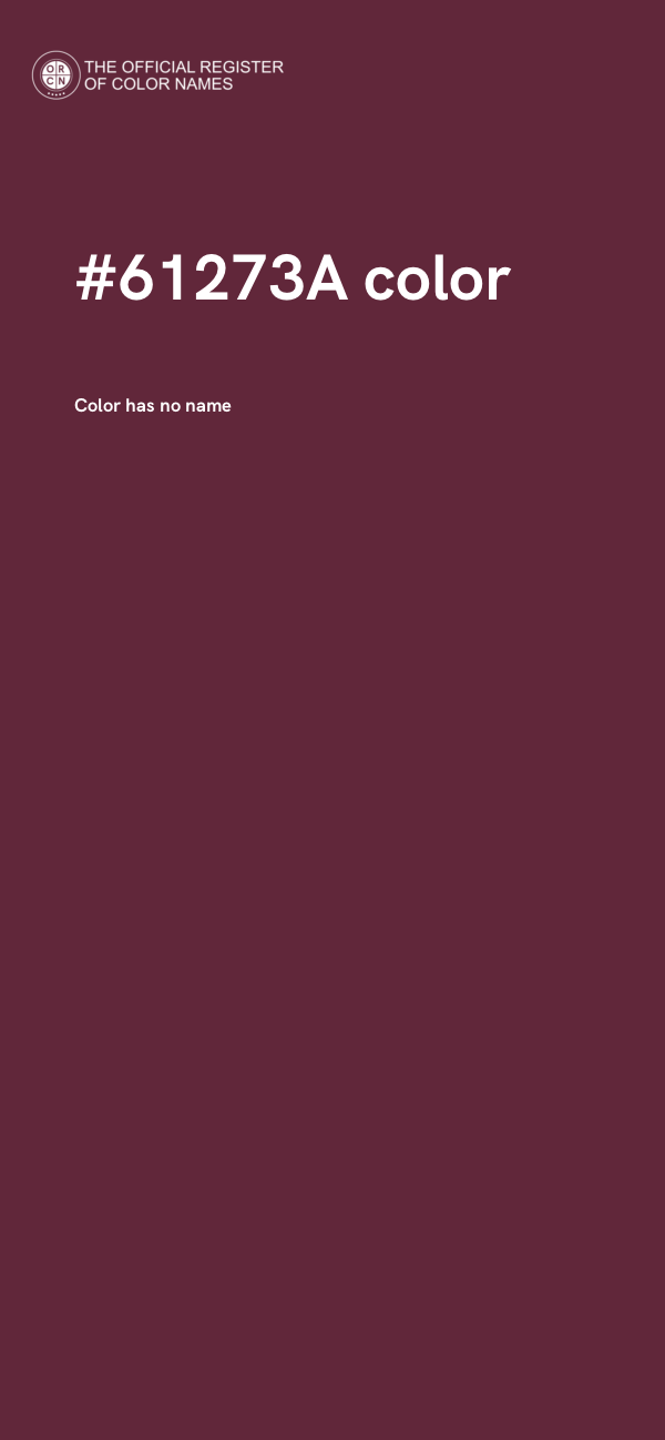 #61273A color image