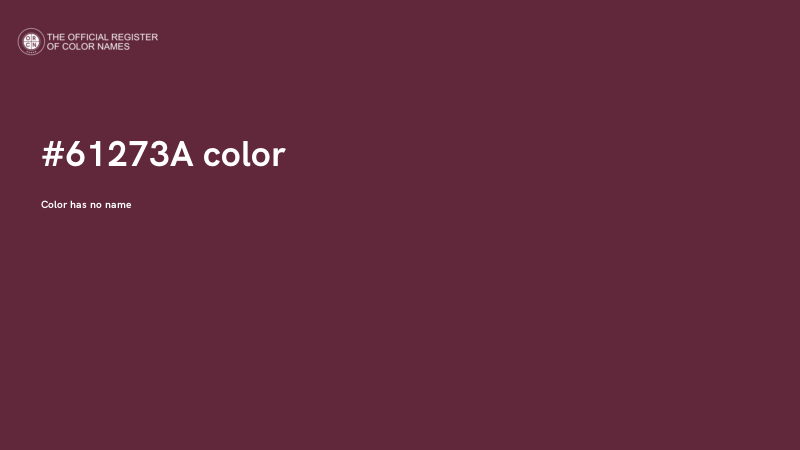 #61273A color image