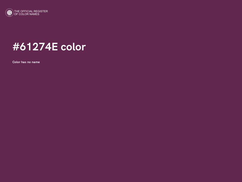 #61274E color image