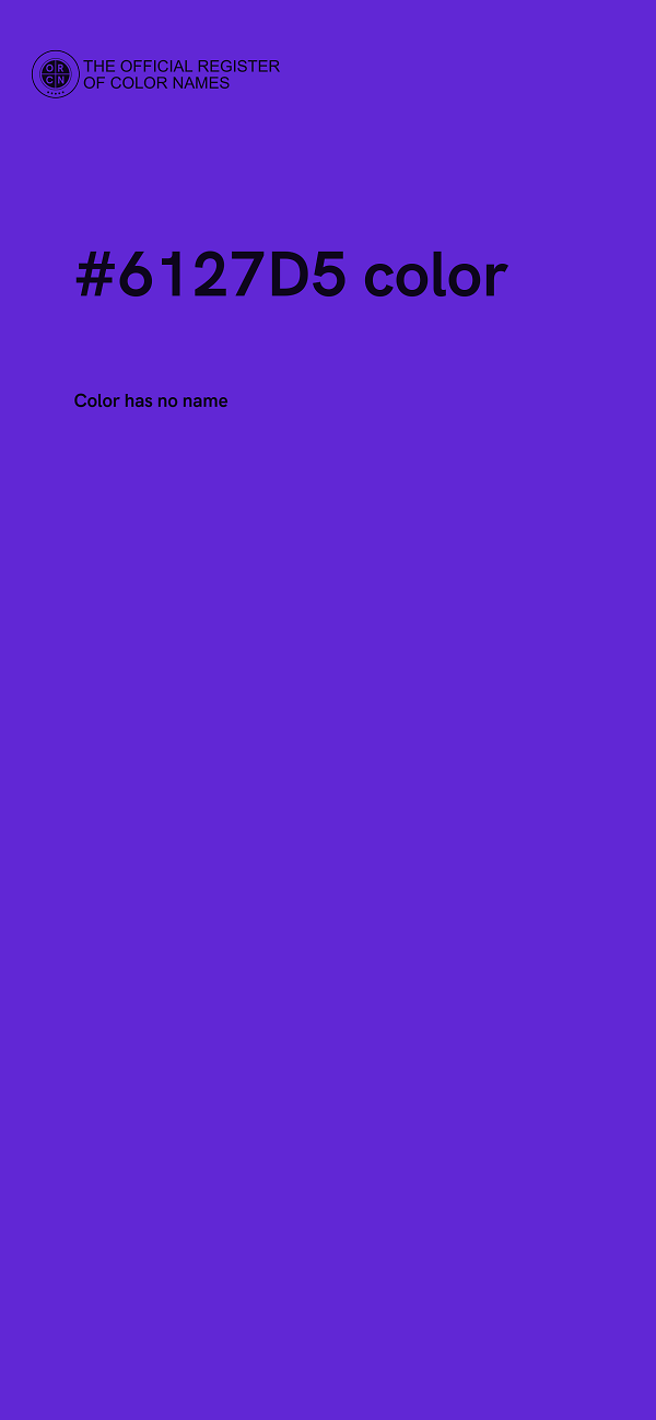 #6127D5 color image