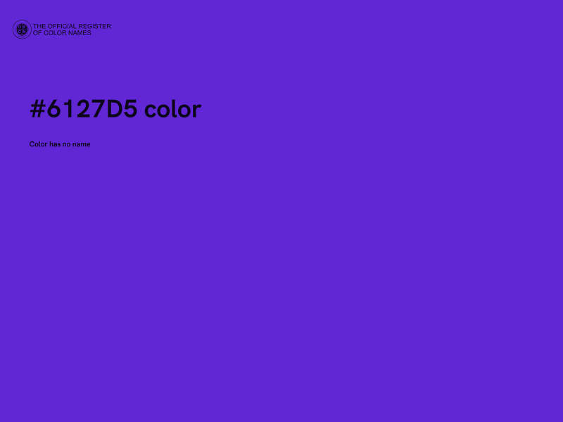 #6127D5 color image