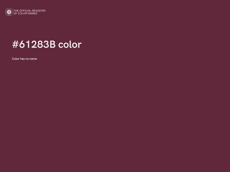#61283B color image