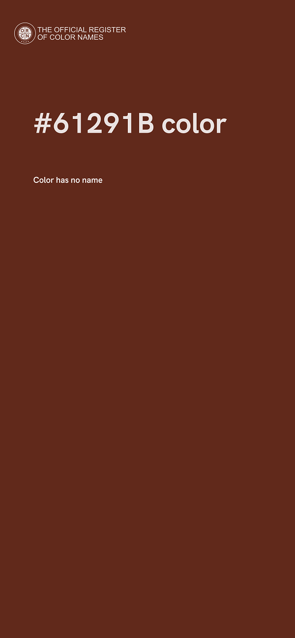 #61291B color image