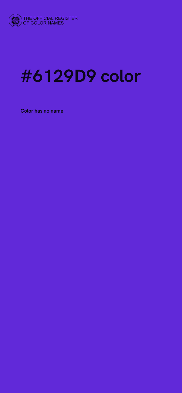 #6129D9 color image
