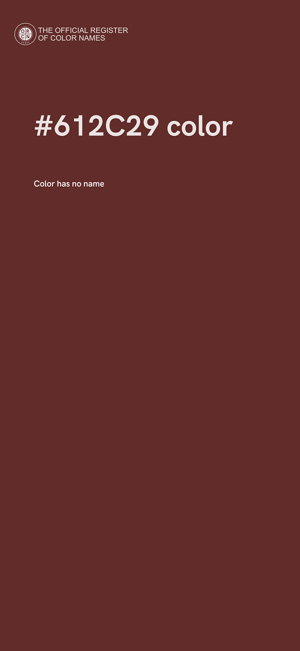 #612C29 color image