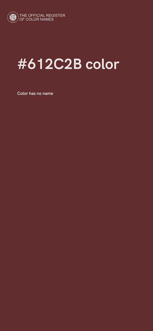 #612C2B color image