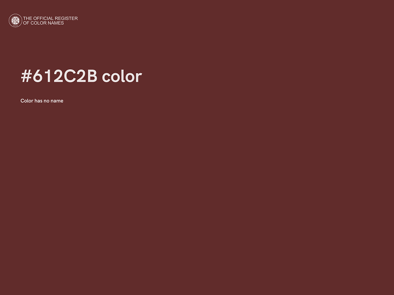#612C2B color image