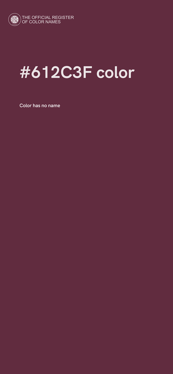#612C3F color image