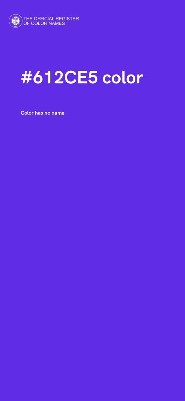 #612CE5 color image