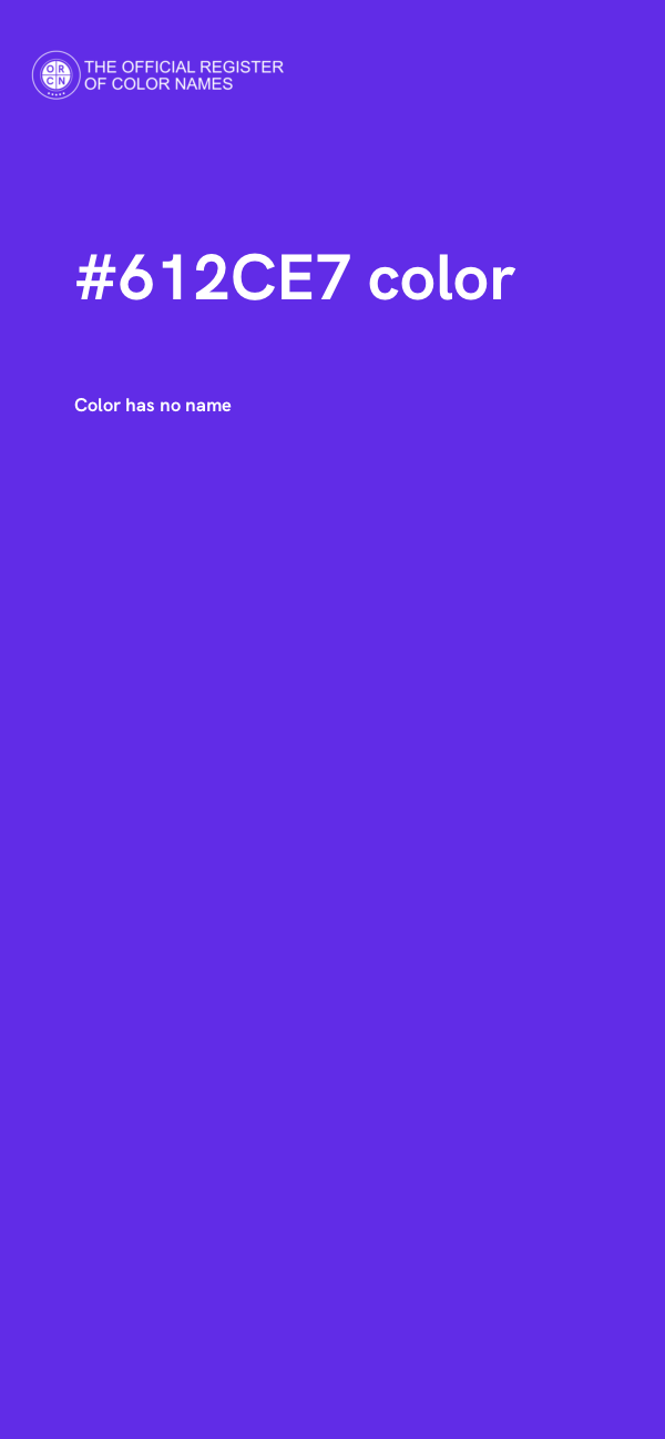 #612CE7 color image