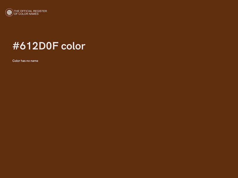 #612D0F color image