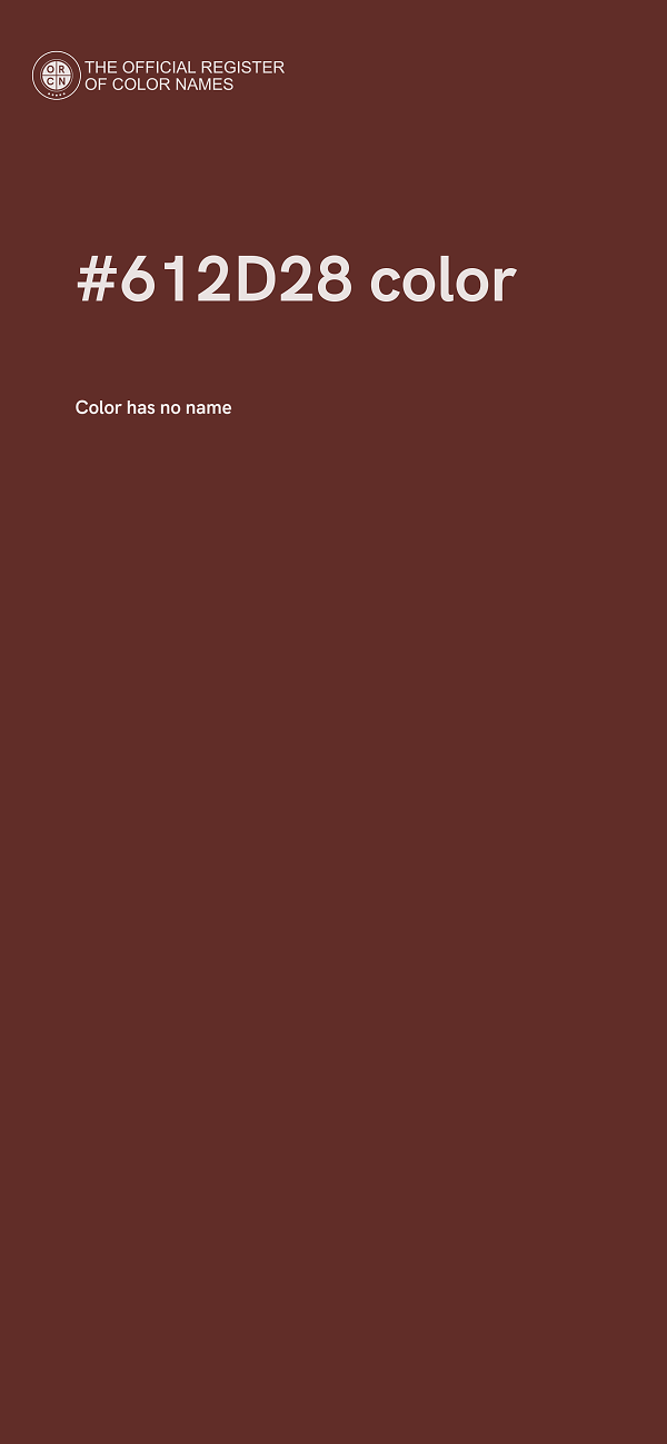 #612D28 color image
